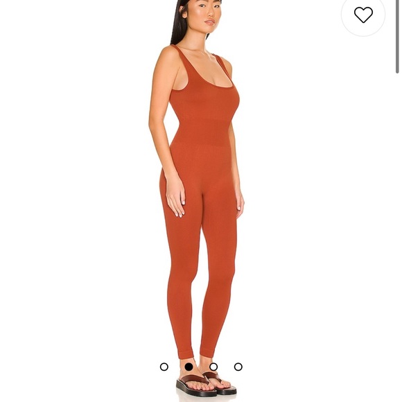 WeWoreWhat Rib Jumpsuit in Rust - Picture 2 of 5